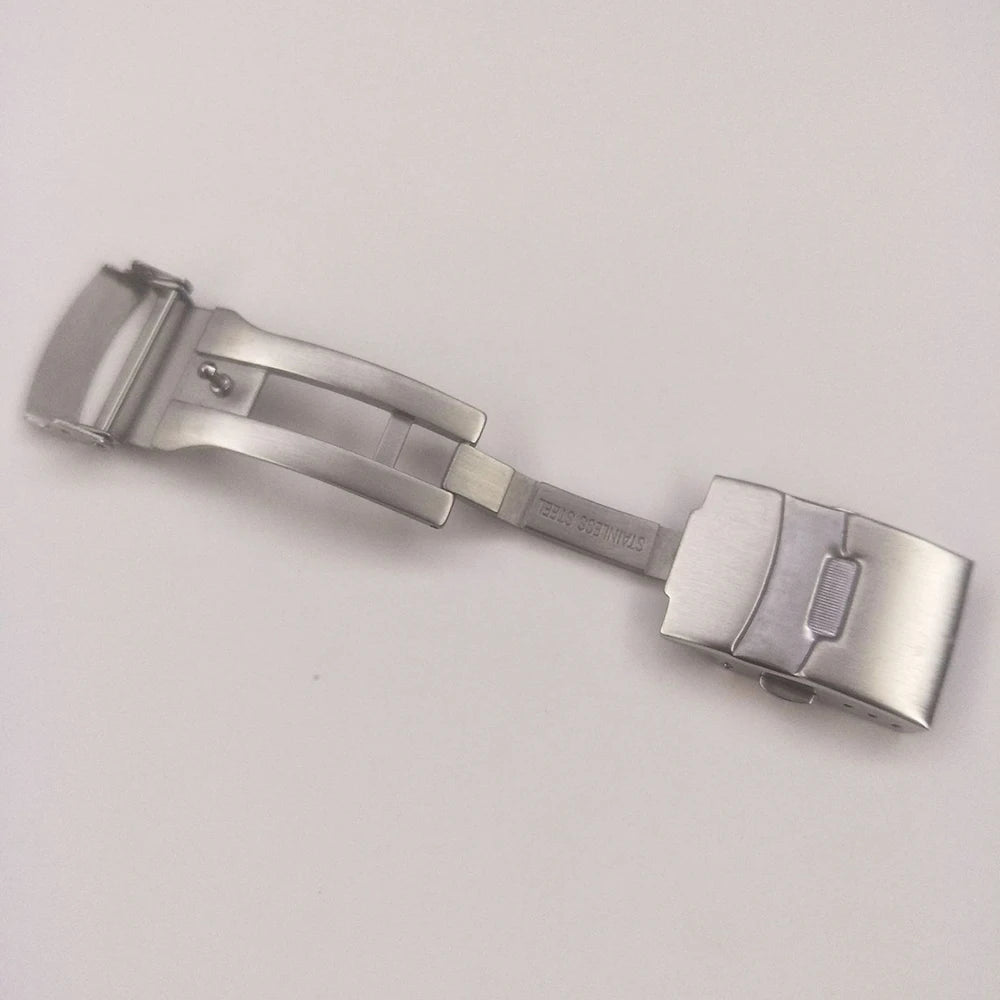 Stainless Steel Folding Clasp 18–24mm for Seiko & Citizen Watch Bands