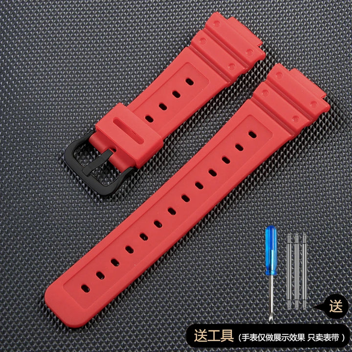 Anti-Allergy Resin Watch Strap with Stainless Steel Buckle for Casio G-Shock DW & GW Serie