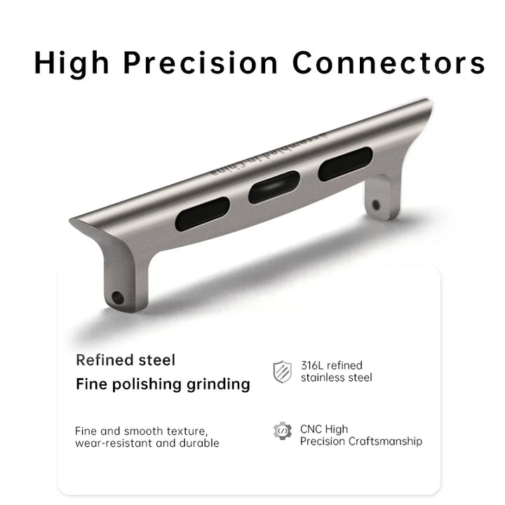 2pcs 316L Stainless Steel Adapter For Apple Watch Ultra3 49mm Series11 10 9 8 SE 45mm 44mm 46mm 42mm Apple Watch Band Connector