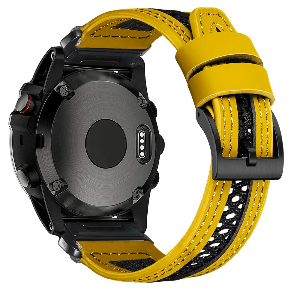 HEMSUT Nylon QuickFit Watch Strap – 20/22/26mm for Garmin Fenix, Tactix, MARQ, Quatix