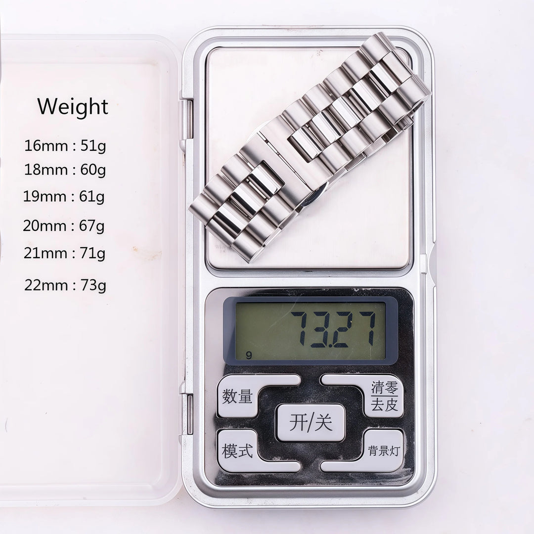 Stainless Steel Metal Watch Strap 16-22mm