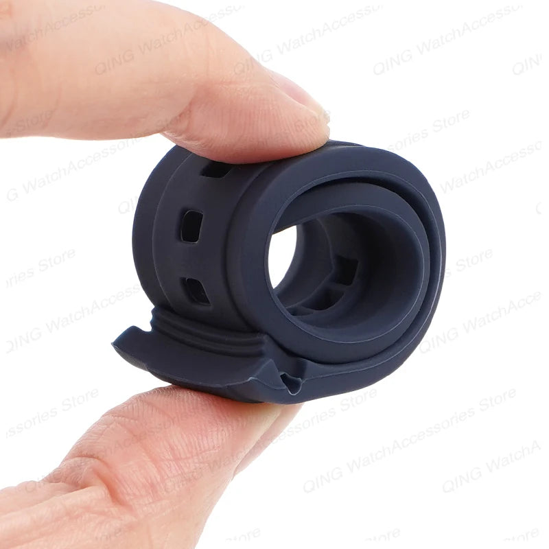 20mm 22mm Silicone Strap for Swatch Universal Curved End Arc Rubber Watch Band for Rolex Sport Waterproof Bracelet for Citizen