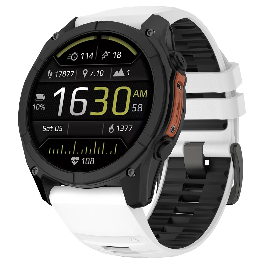 QuickFit 22/26mm Silicone Strap for Garmin Fenix & Forerunner – Quick Release Watch Band