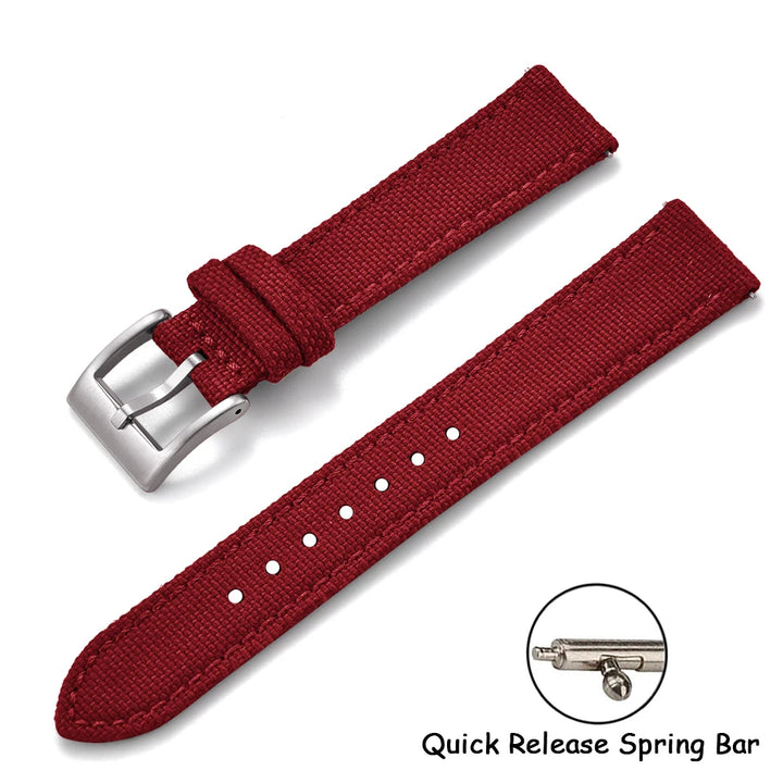 Sailcloth Nylon Watch Strap – 18-22mm Quick Release