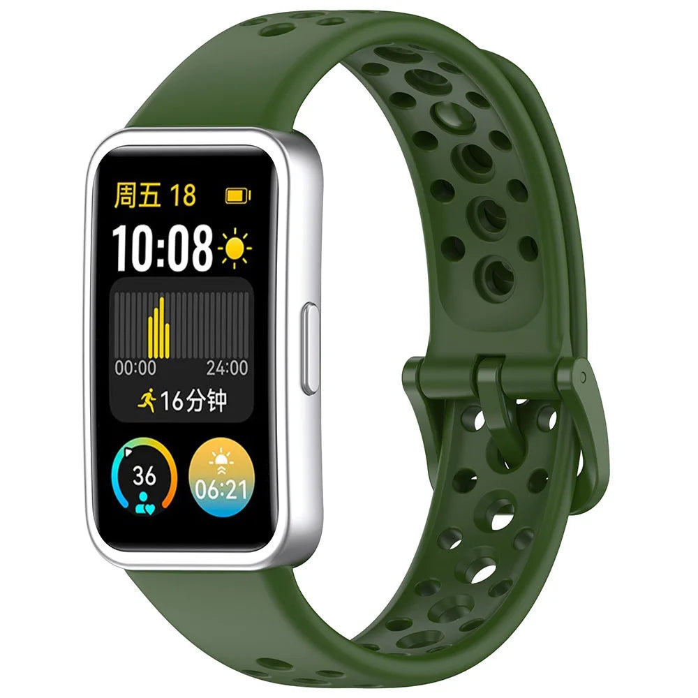 Sport Silicone Strap for Huawei Band 8-10 NFC