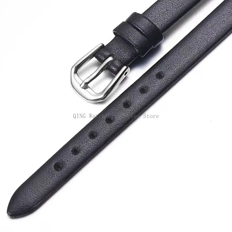 Universal Slim Soft Leather Watch Strap – 6–16mm, Cowhide