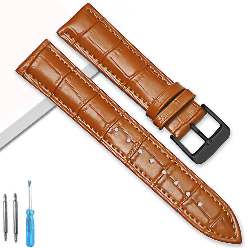 Universal Replacement Leather Watch Strap Leather Watchband for Men Women 12mm 14mm 16mm 18mm 20mm 22mm 24mm Watch Band