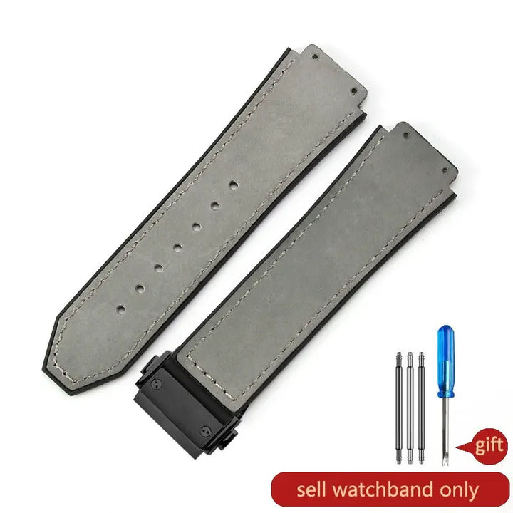 Hublot Big Bang Yuki Leather Watch Strap – Waterproof Suede, Durable
