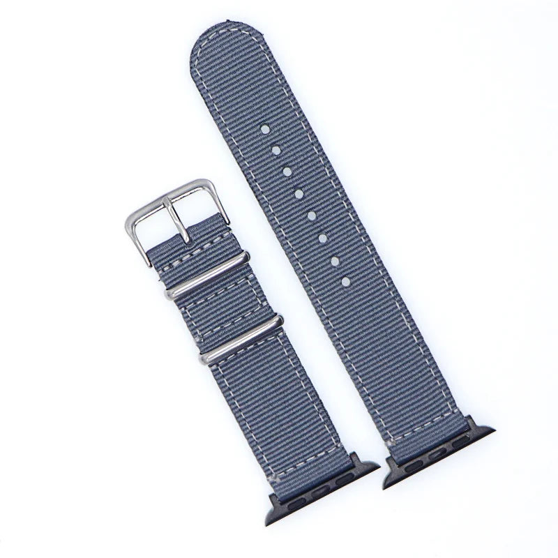 Nylon Watchband for iWatch 4 3 2 1 for Apple Watch Band 38mm 40mm Watch Strap 42mm 44mm Rainbow Wrist Bracelet