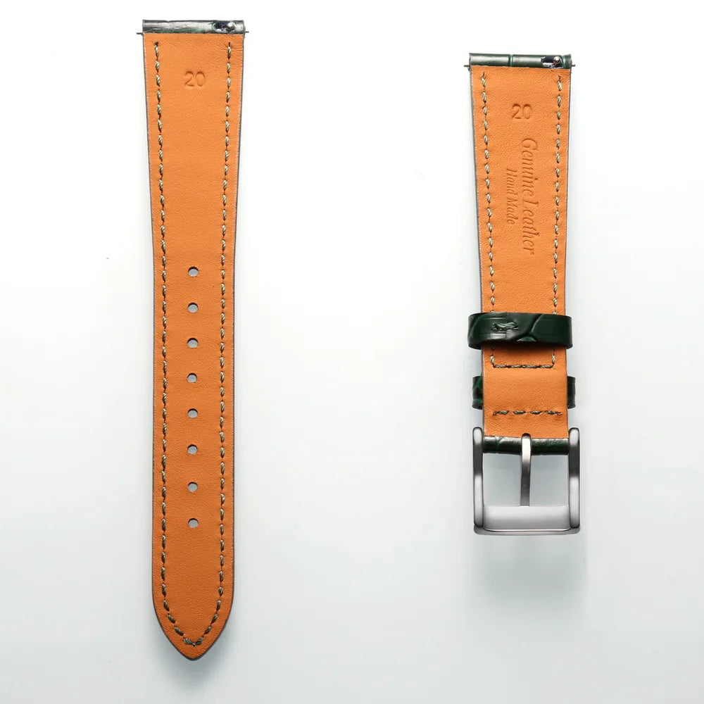 HEMSUT High Quality Genuine Leather Watch Band Quick Release Handmade Cowhide Straps For Men 18MM 20MM 21MM 22MM