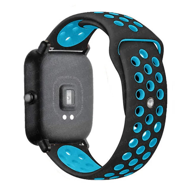 20mm/22mm Silicone band For Amazfit GTS 4/3/2/2e/2 4 Mini GTR 4/2/3 Pro/47mm/stratos 3 Watch Bracelet correa Amazfit bip 6 strap