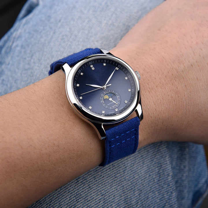 JUELONG Premium Nylon Sailcloth Watch Strap 20mm 22mm Canvas Sailcloth Watch Bands Quick Release Perfect Fit Flat End Universal