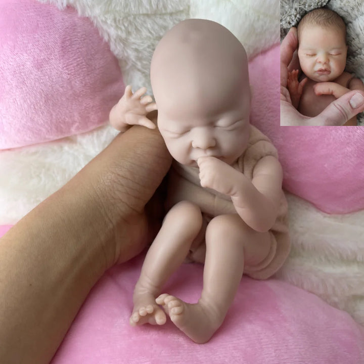 9″ Wee Patience Mini Reborn Doll Kit – Unpainted Vinyl DIY Parts