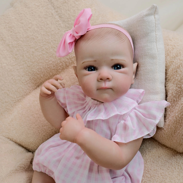 18″ Bettie Realistic Reborn Baby Doll (Soft Touch, Hand‑Rooted Hair)