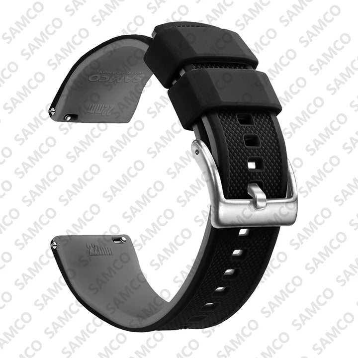 Silicone Quick-Release Watch Band 18–22mm
