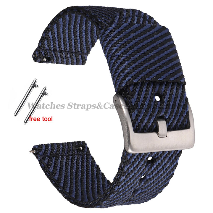 Quick Release Nylon Strap (20–22mm) – Military Style