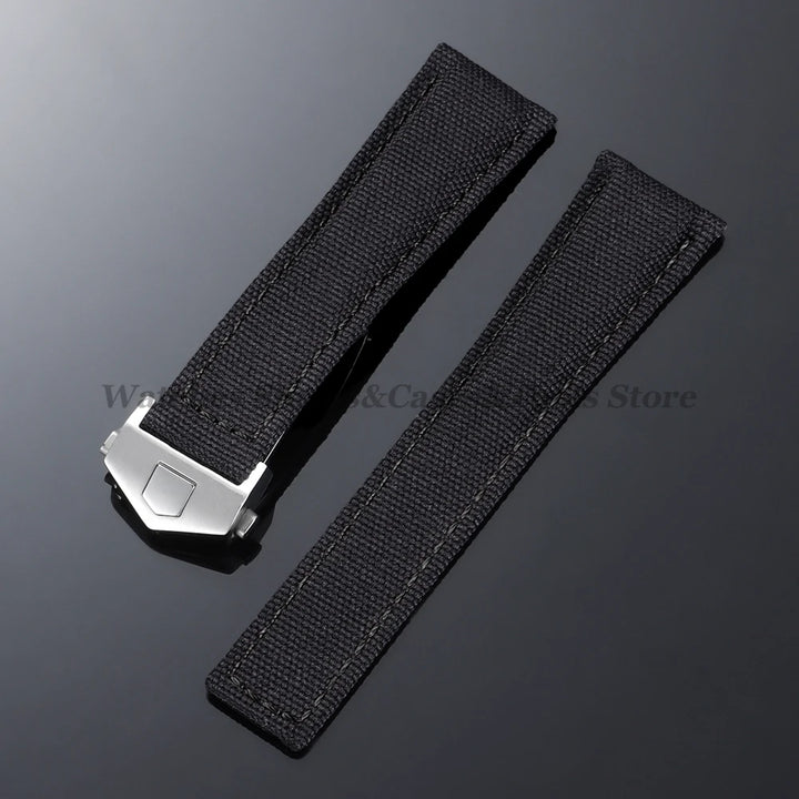 Canvas Nylon Strap (20–22mm) – Folding Buckle Sport