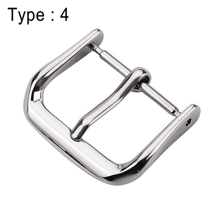 Stainless Steel Watch Buckle 16-24mm Silver Replacement Clasp