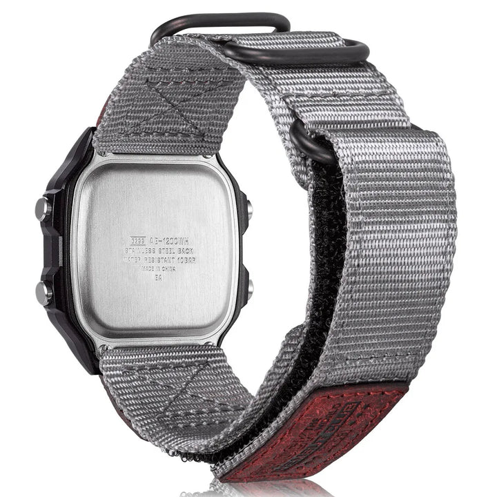 For Casio Watch Band Nylon Leather 18mm Sports Replace Straps Compotible With Gshock AE1200 /1300/W-218H