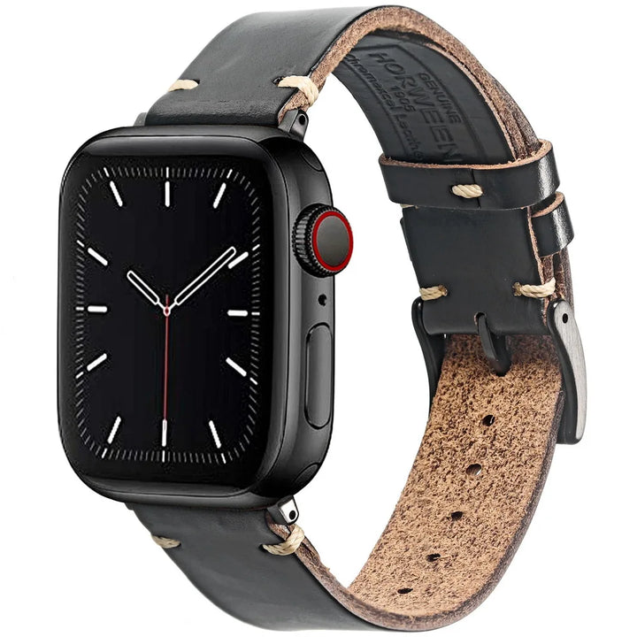HEMSUT Compatible With Apple Watch Band Horween Leather Watch Strap For iWatch 42mm44mm45mm 38mm40mm41mm For Series7 6 5