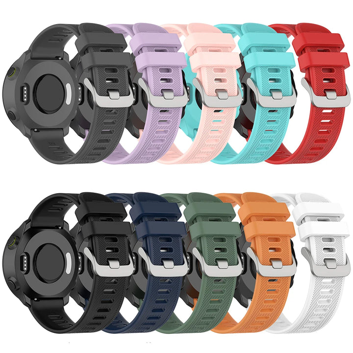 20mm Silicone Watch Strap for Garmin Forerunner, Vivoactive & Venu