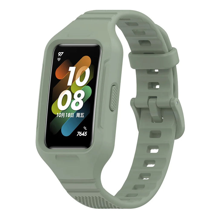 Integrated Silicone Strap & Case for Huawei Band 6-9 & Honor Band 6-7