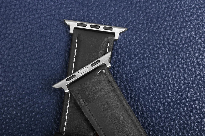 Genuine Leather Apple Watch Band 40–49mm for iWatch Series 3–8 & Ultra