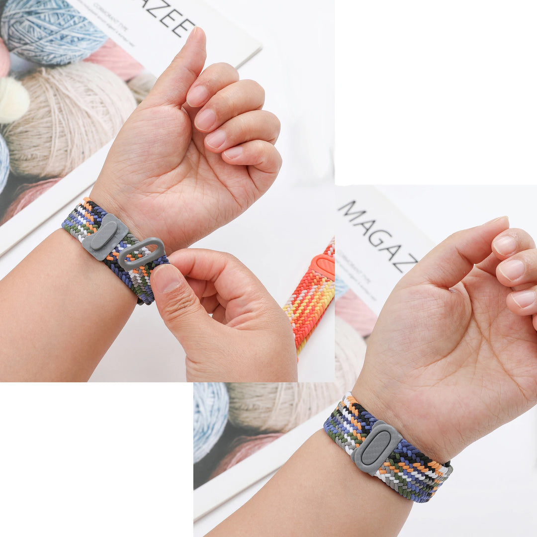 Nylon Braided Loop Watch Strap 20-22mm for Samsung Galaxy Watch & Huawei GT Series