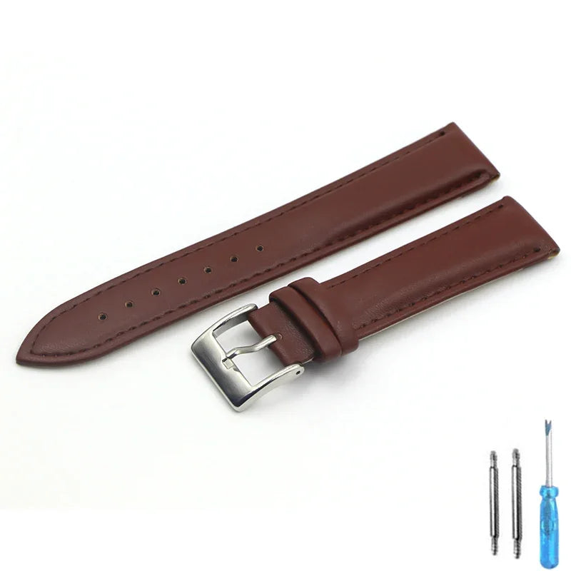 Calfskin Leather Watch Strap – 16–22mm Women’s Fashion Band