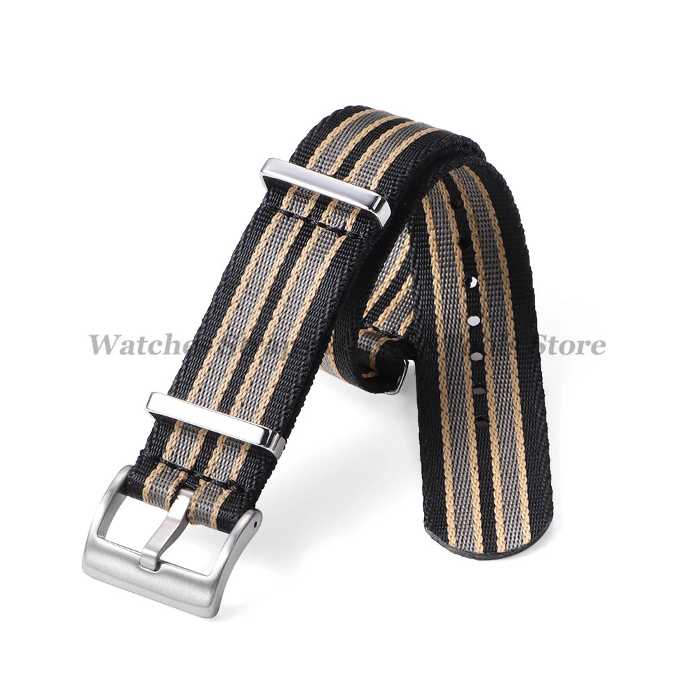 18mm 20mm 22mm Soft Nylon Watchband Bracelet Army Military Men Sport Strap for Omega 007 for Seamaster 300 Replacement Wristband