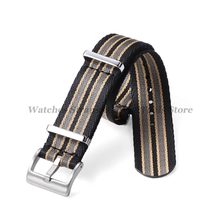 18mm 20mm 22mm Soft Nylon Watchband Bracelet Army Military Men Sport Strap for Omega 007 for Seamaster 300 Replacement Wristband