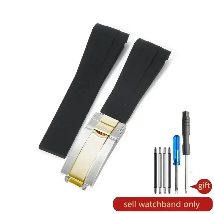 Silicone Watch Strap 20–21mm for Rolex Submariner & Daytona
