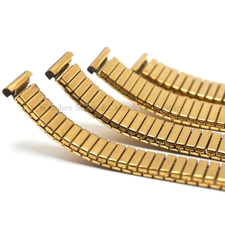 Stainless Steel Elastic Stretch Watch Strap – 12–20mm, Expansion Band