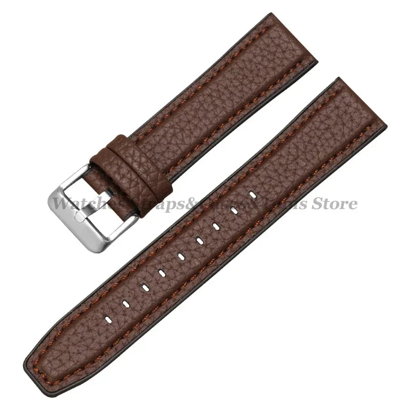 Silicone & Leather Watch Strap for Huawei & Samsung – 18–46mm