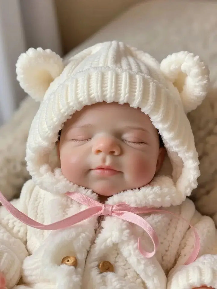 Pascale 13″ Open‑Mouth Silicone Reborn Baby Doll