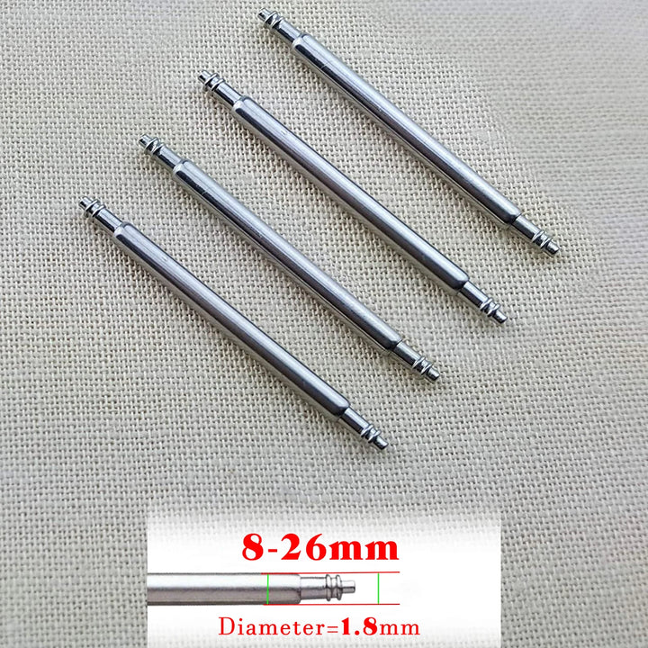 20pcs Stainless Steel Watch Spring Bars – Full Size Repair Kit (10-26mm)