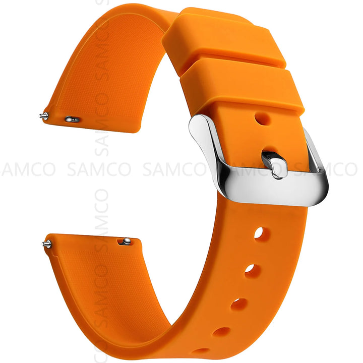 Soft Silicone Quick-Release Watch Band 14–24mm