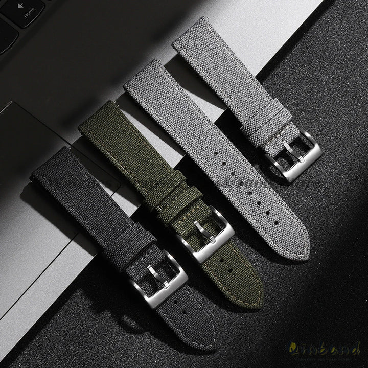 High Quality Sailcloth Watch Strap 18mm 20mm 22mm for Seiko Waterproof Fabric Watchband Quick Release Wristband WatchAccessories