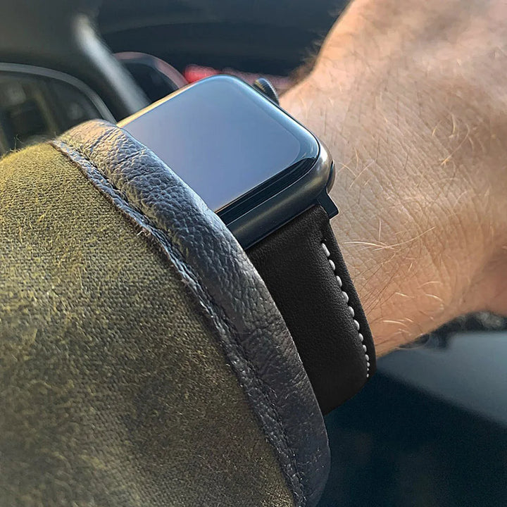 Genuine Leather Apple Watch Band 40–49mm for iWatch Series 3–8 & Ultra