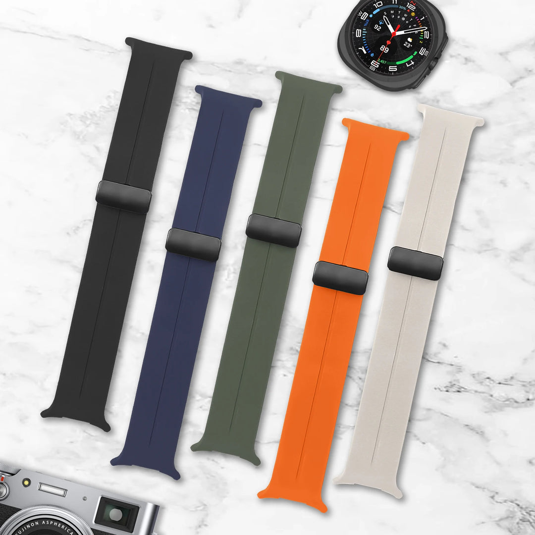Straps For Samsung Galaxy watch Ultra 47mm smartwatch Accessories Silicone Magnetic Bracelet correa galaxy watch 7 ultra Band