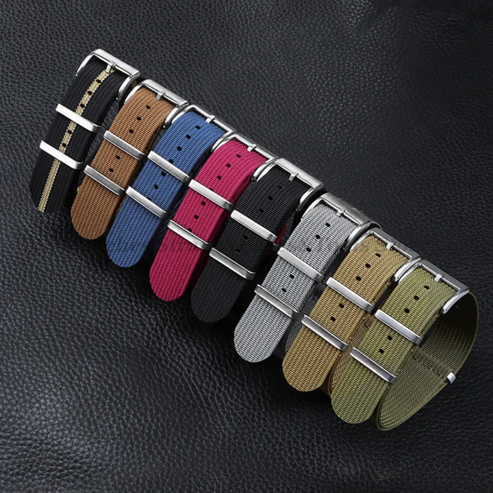 Universal Fabric Braid Watch Band 18mm 20mm 22mm Belt Men Nylon Bracelet for Omega for Huawei Watch GT4/GT3/2 Watch Accessories