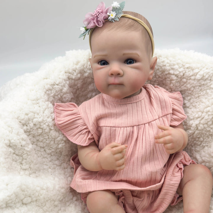 19″ Bettie Full‑Body Collectible Reborn Baby Doll – Waterproof with Hand‑Painted Hair