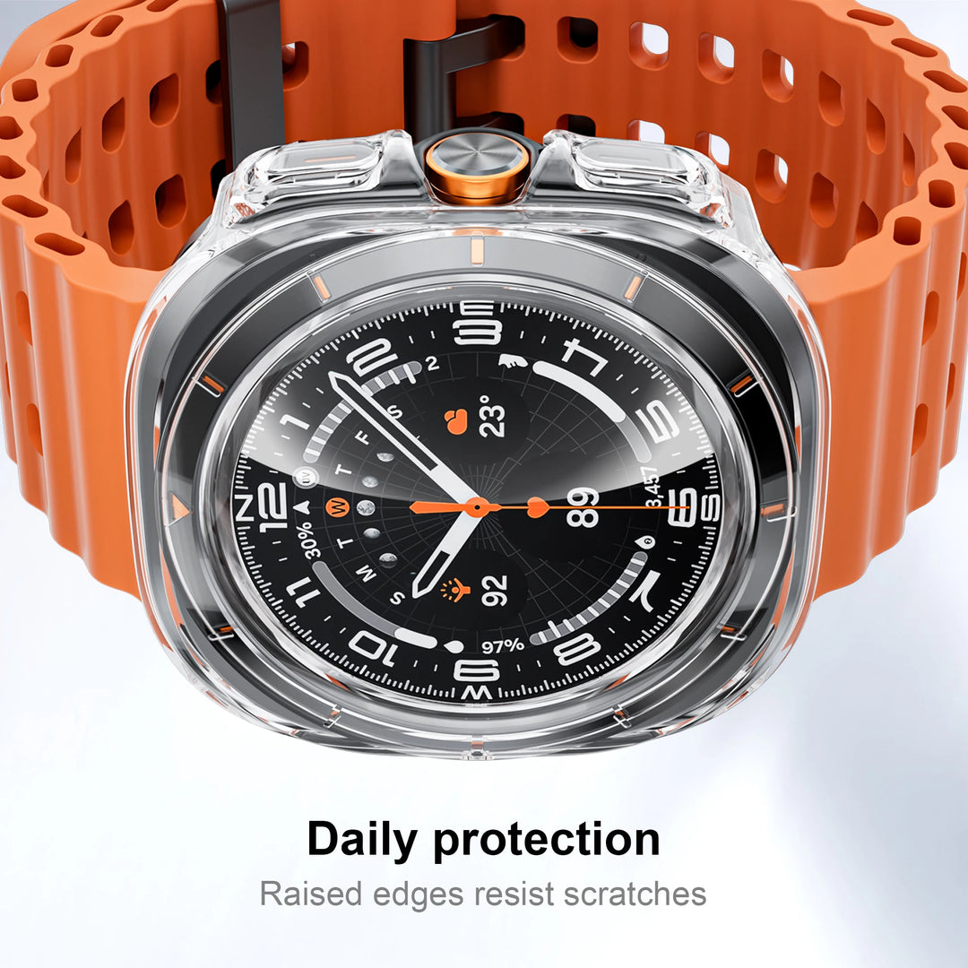 Samsung Galaxy Watch Ultra 47mm Case with Tempered Glass & Hard PC Bumper