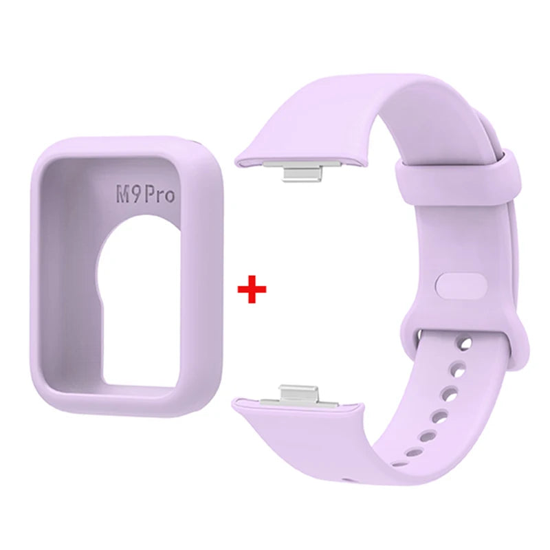 Silicone Strap with Protective Case for Xiaomi Mi Band 9 Pro