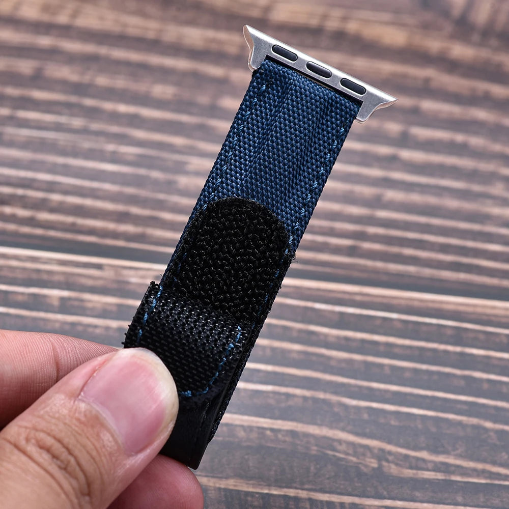 Braided Nylon Solo Loop For Apple Watch Band 45mm Ultra 2 49mm 38mm 44mm 40 41mm 42mm Leather Bracelet Series 10 9 8 7 5 se Belt