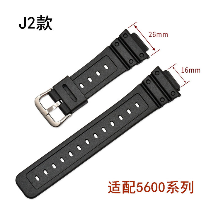 TPU Rubber Watch Strap 16–26mm for Casio G-Shock 9052/5600/6900 Series