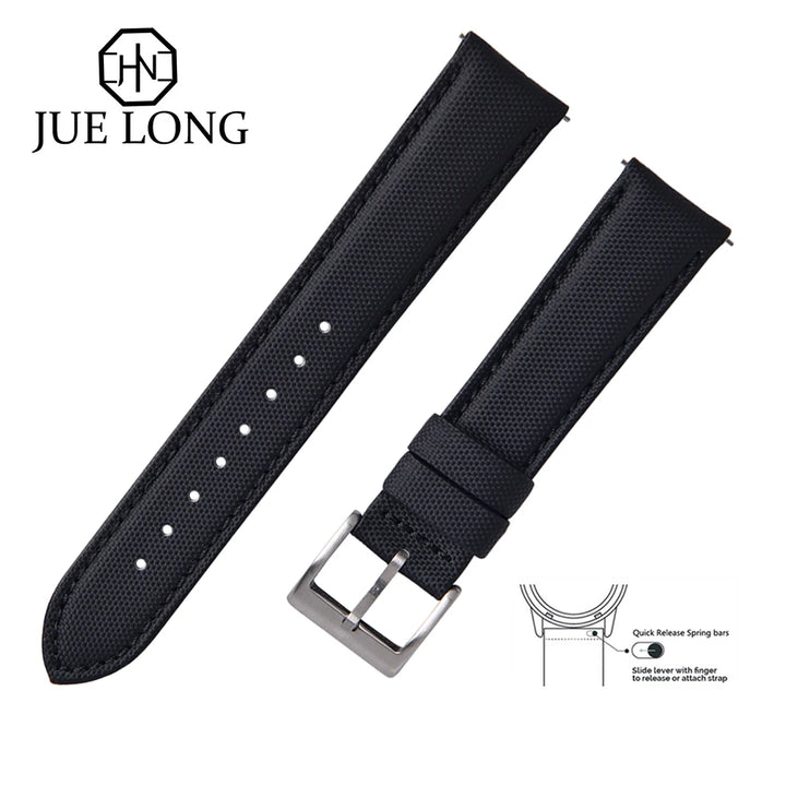 Premium Grade 20mm 22mm Smooth Leather Watch Strap For Quick Release Leather Watch Band