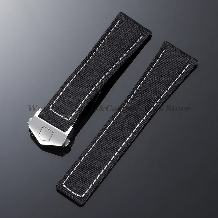 Canvas Nylon Strap (20–22mm) – Folding Buckle Sport
