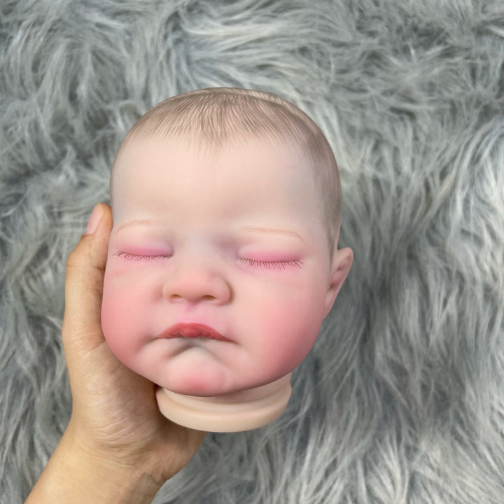 20″ August Painted Reborn Doll Parts – 3D Skin with Visible Veins & Cloth Body (DIY)