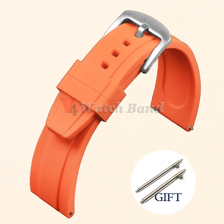 Universal Waterproof Silicone/Rubber Watch Strap 20/22mm